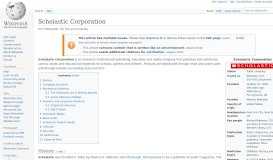 
							         Scholastic Corporation - Wikipedia								  
							    