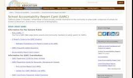 
							         School Accountability Report Card (SARC) (CA Dept of Education)								  
							    