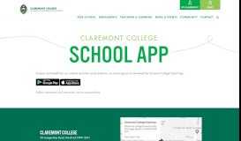 
							         School App | Claremont College								  
							    