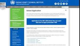 
							         School Application - Passaic County Technical Institute								  
							    