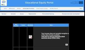 
							         School Best Practices - Educational Equity Portal								  
							    