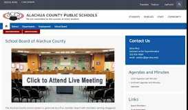 
							         School Board - Alachua County Public Schools								  
							    