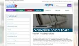 
							         School Board - Caddo Parish Schools								  
							    