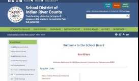 
							         School Board - School District of Indian River County								  
							    