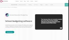 
							         School Budgeting Software | Access Education Budgets (Formerly ...								  
							    