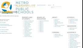 
							         School Calendar — Metro Nashville Public Schools								  
							    