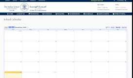 
							         School Calendar - The Indian School, Bahrain								  
							    