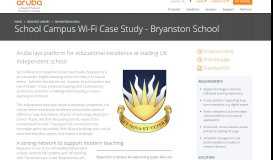 
							         School Campus Wi Fi Case Study | Bryanston School | Aruba								  
							    