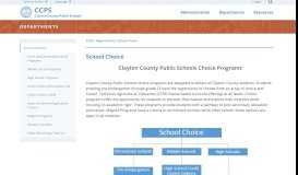 
							         School Choice - CCPS - Clayton County Public Schools								  
							    