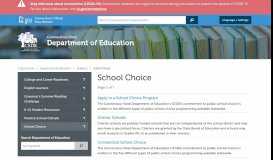 
							         School Choice - CT.gov								  
							    