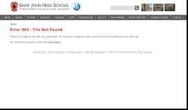 
							         School Closures due to Inclement Weather - Saint John High School								  
							    