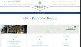 
							         School contacts | Pocklington School								  
							    