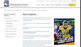
							         School Counseling & Guidance / NCAA Eligibility								  
							    