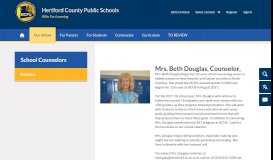 
							         School Counselors / Guidance - Hertford County Public Schools								  
							    