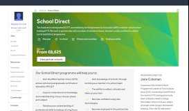 
							         School Direct Initial Teacher Training Programme | Tes Institute								  
							    