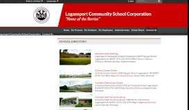 
							         School Directory - Logansport Community School Corporation								  
							    