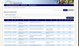 
							         School Directory Search Results (CA Dept of Education)								  
							    
