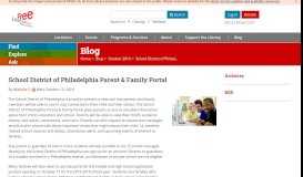 
							         School District of Philadelphia Parent & Family Portal - Blog - Free ...								  
							    