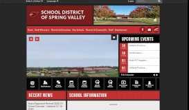 
							         School District of Spring Valley: Home								  
							    