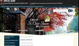 
							         School Districts | St. Clair Shores, MI - Official Website								  
							    