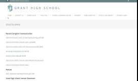 
							         School Documents | Grant High School								  
							    
