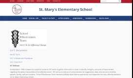 
							         School Effectiveness Team | t. Mary's Elementary School - Lancaster, NY								  
							    