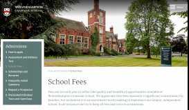 
							         School Fees - Wolverhampton Grammar School								  
							    