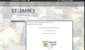 
							         School Food Services - St. James Parish Schools								  
							    