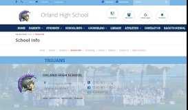 
							         School Info - Orland High School								  
							    