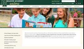 
							         School Life – Bulloch Academy								  
							    