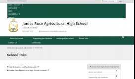 
							         School links - James Ruse Agricultural High School								  
							    