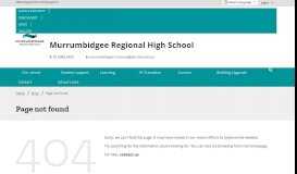 
							         School links - Murrumbidgee Regional High School								  
							    