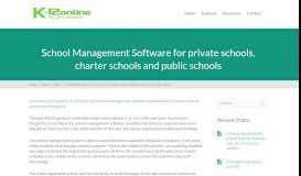 
							         School Management Software for private schools, charter schools and ...								  
							    