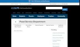 
							         School Meal Menus | Food Service Department | CCSD								  
							    