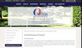 
							         School Messenger for Parents - Oneida City School District								  
							    