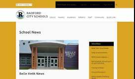 
							         School News – Belle Heth Elementary School - HOME – Radford City ...								  
							    