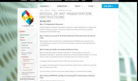 
							         School of Art Registration Instructions | The Cooper Union								  
							    