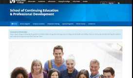 
							         School of Continuing Education and Professional Development ...								  
							    