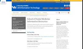 
							         School of Dental Medicine Information Resources - UBIT - University ...								  
							    