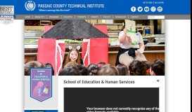 
							         School of Education & Human Services - Passaic County Technical ...								  
							    