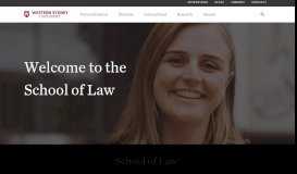 
							         School of Law | Western Sydney University								  
							    