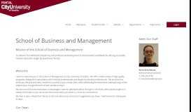 
							         School of Management – CityU Portal								  
							    