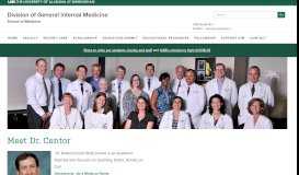 
							         School of Medicine - General Internal Medicine - Home - UAB								  
							    