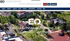 
							         School of Nursing, La Grande Campus | OHSU – Eastern Oregon ...								  
							    