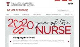 
							         School of Nursing | Texas Tech University Health Sciences Center								  
							    