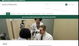 
							         School of Optometry - About - UAB								  
							    