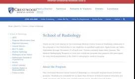 
							         School of Radiology | Crestwood Medical Center | Huntsville, AL								  
							    
