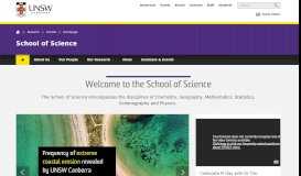 
							         School of Science | UNSW Canberra - Australian Defence Force ...								  
							    