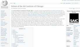 
							         School of the Art Institute of Chicago - Wikipedia								  
							    