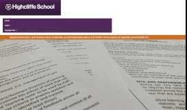 
							         School Policies | Highcliffe School								  
							    